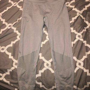 Fabletics Mesh Light Gray Leggings